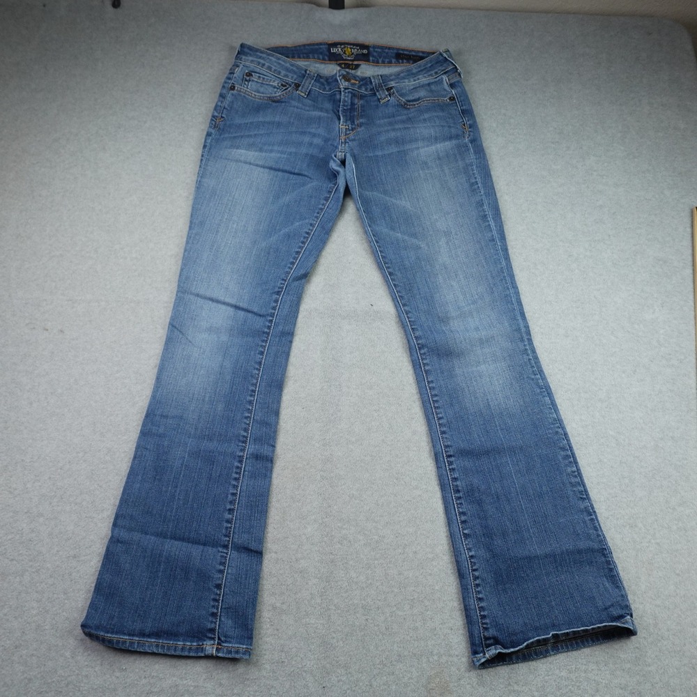 Lucky Brand Jeans Womens 4 27 Blue Lola Boot Slim Bootcut Columbia Wash